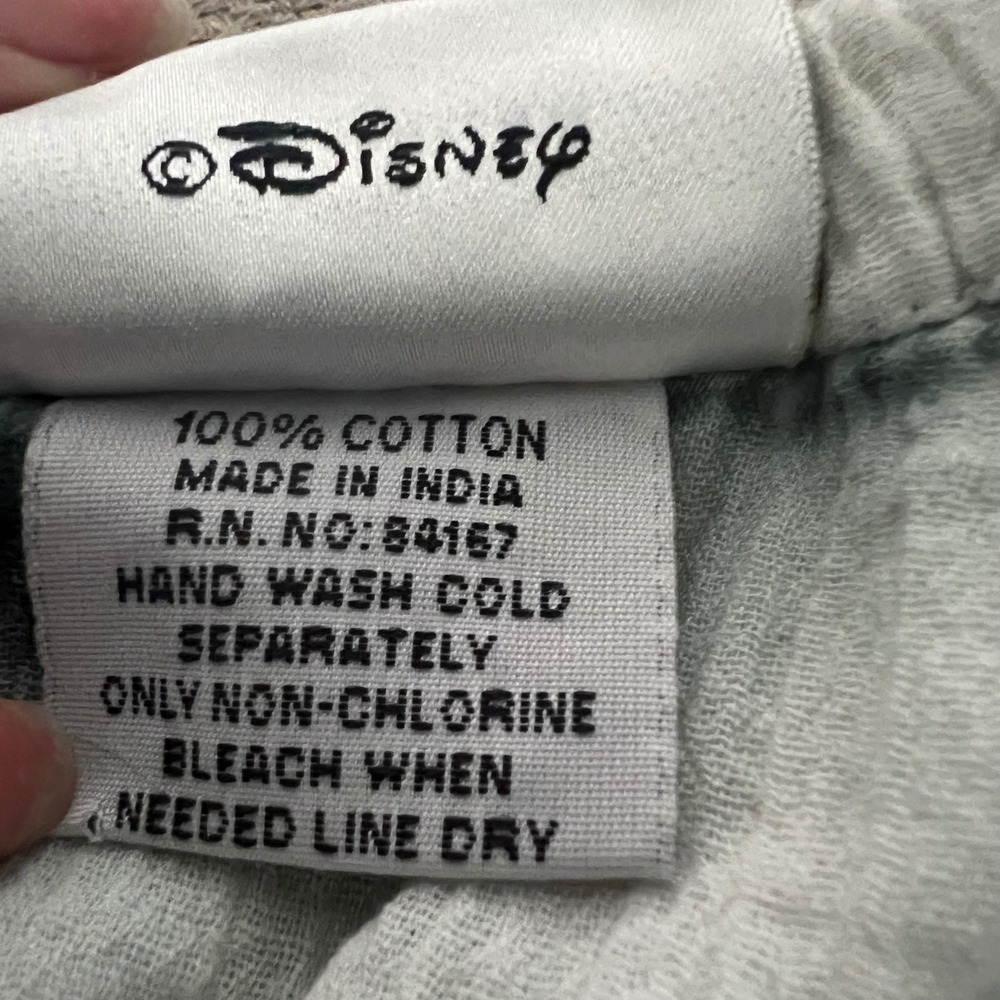 Walt Disney World Tie Dye Tiered Mini Skirt Black White Mickey Drawstring Cotton - Picture 7 of 7